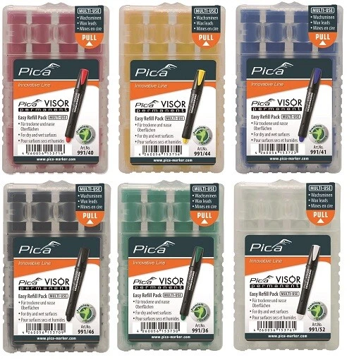 Pica VISOR Ersatzminenetui permanent Marker Ersatzminen Markerminen wasserfest