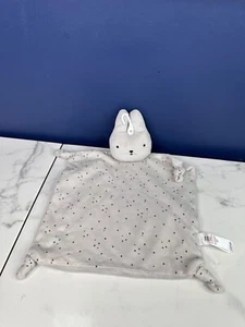 George Asda Bunny Rabbit Baby Comforter Blankie Soother Light Grey Star Miffy - Picture 1 of 7