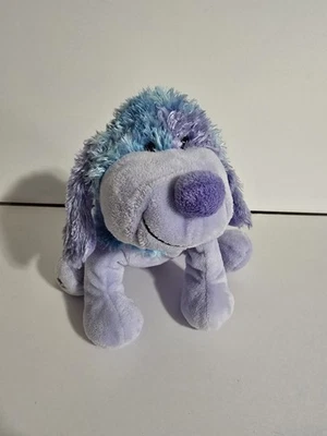 Ganz Webkinz Blueberry cheeky puppy dog plush no code 8561 HM443 purple blue 9" - Image 1 of 4