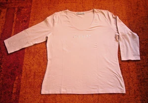 Shirt, Damen, 3/4 Arm, Gr. 40/42, rosé, Zucchero mit Strass- Schriftzug, top Bas - Bild 1 von 2