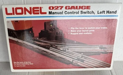 Lionel Train 6-5021 O27 Left Hand Manual Switch Track Vintage New Old Stock - Image 1 of 4