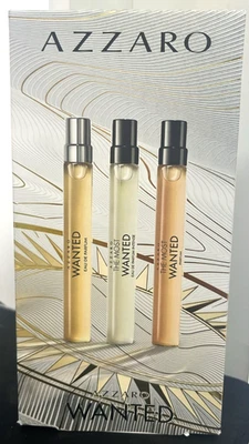 Juego de descubrimiento de colonia Azzaro Wanted para hombre - Kit de muestra de fragancia de 3 piezas incluido Foto 1 de 2