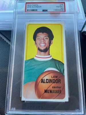 1970 Topps Lew Alcindor #75 Kareem Abdul Jabbar ¡PSA4,5! BUCKS HOF LAKERS Foto 1 de 2