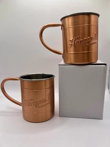 Hangar 1 Vodka Distillery Copper & Stainless Steel Moscow Mule Mug set of 2 NEW - Picture 1 of 8