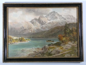 Reimpresión Edward Theodore Compton paisaje de montaña 37x50 cm - Imagen 1 de 4