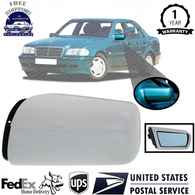 New Power Mirror Driver Side Heated Paintable For 1996 Mercedes Benz E320 E300 Foto 1 de 4
