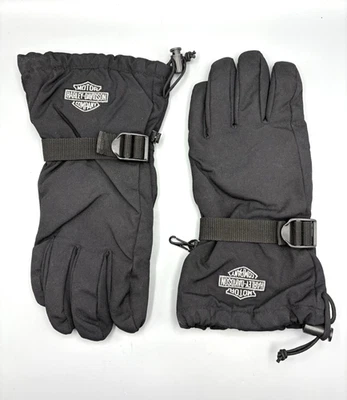 Guantes de lona Harley Davidson para hombre talla mediana con palanca y cierre de gancho/bucle Foto 1 de 4