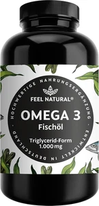 Omega-3 Kapseln Hochdosiert – 365 Stück – EPA DHA–1x täglich–Fischöl Nachhaltig - Bild 1 von 6