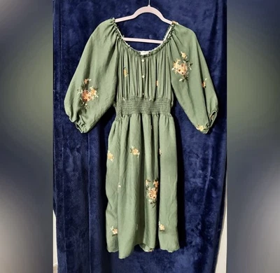 Anthropologie Women's Green Kindred Dress Size Large Fall - Image 1 of 4