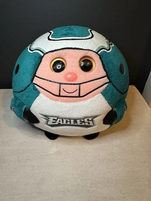 费城老鹰队 NFL 足球 Ty Beanie Ballz 毛绒 M 8 英寸收藏品玩具 — 第 1/4 张图片