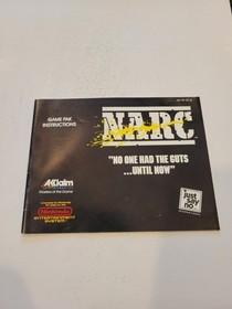 NARC Authentic Original NES Nintendo Manual Only *