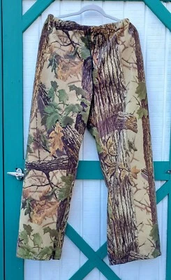 Vintage Camouflage Realtree 10X GoreTex  Men's Pull On Pants L 36-38 Hunt Deer - Image 1 of 4