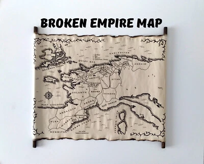 Map of the Broken Empire King of Thorns Map Prince of Thorns Map Red Queen's War - Image 1 of 3