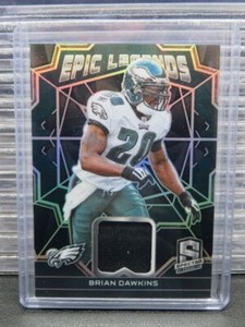2022 Spectra Brian Dawkins Epic Legends Silver Prizm Jersey #75/99 Eagles