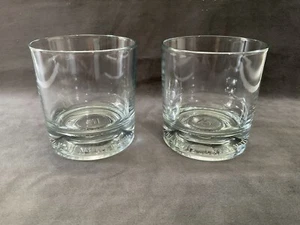 Jack Daniels Gentleman Jack Embossed Weighted Base Rock Glass Pair - Picture 1 of 4