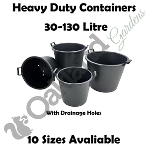 Large Plastic Plant Pots Outdoor Garden Shrub Tree Planter Container (4 SIZES) - Imagen 1 de 20