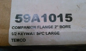 TEMCO 59A1015 COMPANION FLANGE, 2" BORE - Picture 1 of 3