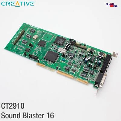 ISA CREATIVE LABS CT2910 ORIGINAL SOUND BLASTER 16  AUDIO CARD DOS OLD GAMES TOP - Bild 1 von 4