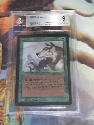 1993 Magic: The Gathering - Limited Edition Beta Aspect of Wolf BGS 9 MINT - Image 1 of 4