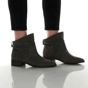 New Lucky Brand Lollin Black Suede Ankle Boots - Picture 1 of 11