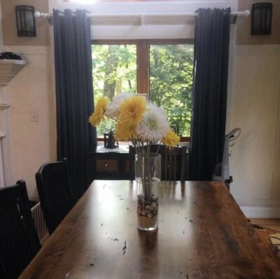 Cortinas oscurecedoras habitación azul marino a rayas 84 x 54. Foto 1 de 3