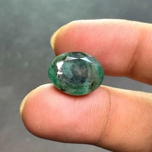 Natural Emerald Rare Piece From Brazil Emerald Cut 10.7 Ct Lucky Loose Gemstone - Picture 1 of 6
