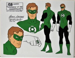 CHALLENGE Of The SUPER FRIENDS: GREEN LANTERN Modelo Hoja DC ALEX TOTH - Imagen 1 de 1