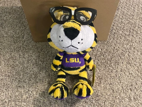 Louisiana State University (LSU) Mascot Study Buddies Team Nerd Plush NWT Cover