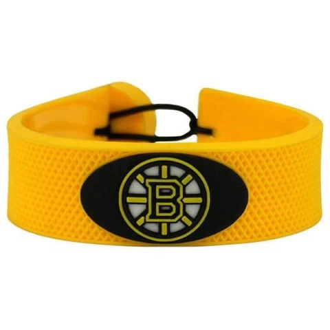 Boston Bruins Team Color Hockey Bracelet [NEW] NHL Puck Jewelry Necklace Wrist Cover