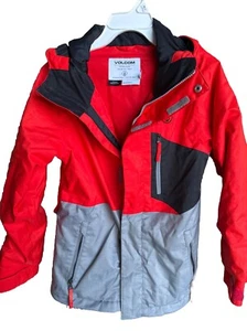 Snowboard Ski Winter Jacket Volcom Youth Medium Athletic Hooded - Picture 1 of 6