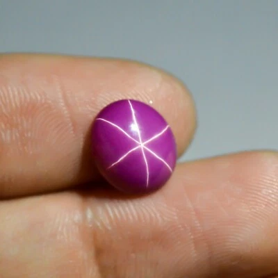 3 Cts Lab Created Pink Star Ruby July Birthstone For Making Ring - Image 1 of 3