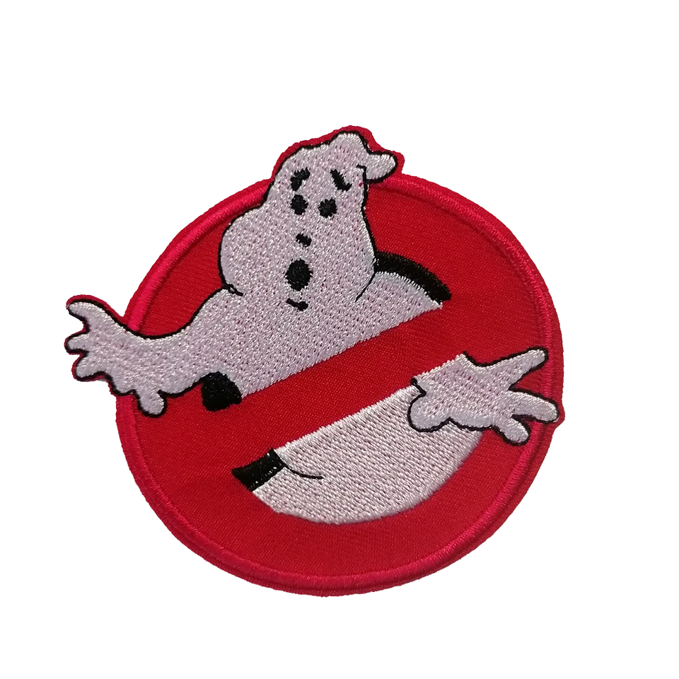 Aufnäher / Bügelbild - Ghostbuster Comic Kinder Film - rot - Ø7,5 cm - Bild 1 von 1