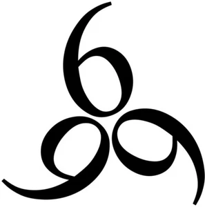 666 Circle Vinyl Sticker Decal Car Satan Beast Number of - Choose Size & Color - Picture 1 of 2