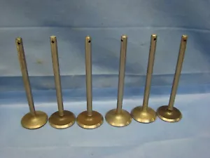 REO EXHAUST VALVE SET 6 1925 - 1928 Drilled Stem FA FC FE FF GA GG GD T6 U6 NORS - Picture 1 of 6