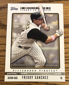 Freddy Sanchez 2009 Topps Ticket To Stardom Perforated SP Pirates #76 *2798* - Picture 1 of 1