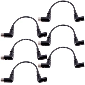 SEISMIC AUDIO 6 PACK of 1' Right Angle XLR Patch Cables - Picture 1 of 5
