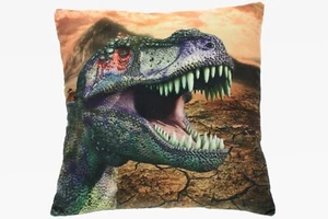 Kissen Motiv T-rex Dinosaurier Deko Kuschelkissen 35x35 cm 1043072 - Picture 1 of 1