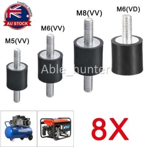 8X M5 M6 M8 Rubber Shock Absorber Anti Vibration Isolator Mounts Car Bobbin AU - Picture 1 of 15