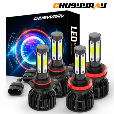 Faros LED de 4 lados haz alto y bajo para Chevrolet Colorado 2015 2016 2017 2018 2019 Foto 1 de 4