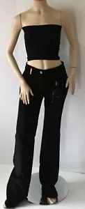 Pantaloni/pantaloni Dolce & Gabbana neri in corda NUOVI (taglia 38) - $1135,00! - Foto 1 di 12