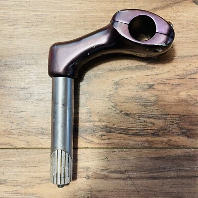 Vintage 1984 Nitto 1-Inch 22.2 4-Bolt Quill Stem 80mm 22.2 Clamp Faded Black - Image 1 of 4