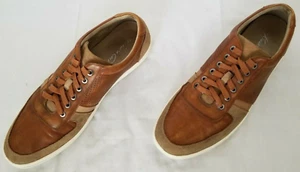 Mens Size 12M Brown Kenneth Cole Yell N Shout Leather Sneakers preowned - Picture 1 of 8