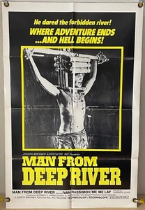 MAN FROM DEEP RIVER FF ORIGINAL EINBLATT FILMPOSTER UMBERTO LENZI (1973) - Bild 1 von 1