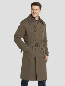 BRAND NEW NWT London Fog Classic Trench Coat Double Breasted Khaki 40S - Picture 1 of 3