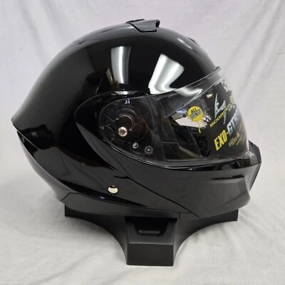 Scorpion EXO-GT930 Modular Motorcycle Helmet Solid Gloss Black 2XLarge *DISPLAY* - Image 1 of 4