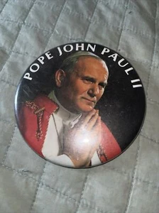 Pope John Paul II 3.5" Decorative Pin Vintage - Picture 1 of 2