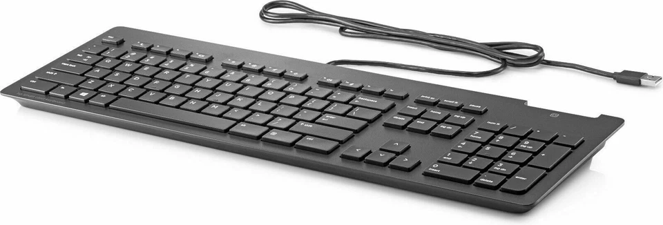 40 x New HP USB Keyboard TPC-C001K Slim Built-in Smart Card Reader USCCID-UK - Image 1 of 1