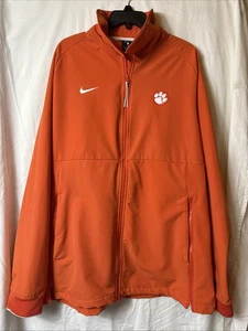 Clemson Tigers Jacket orange Mens XL NCAA Football Nike OnField Paw Logo Zipper - Picture 1 of 19