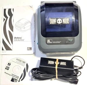 ZEBRA GK420D USB ETHERNET LABEL THERMAL PRINTER GK42-202510-000 - Picture 1 of 5
