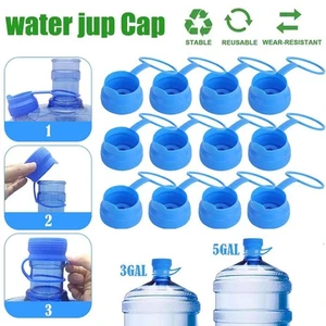 LOT Reusable Water Bottle Reusable Cap Non-Spill for 55mm 3-5 Gallon Water Jug - Picture 1 of 14